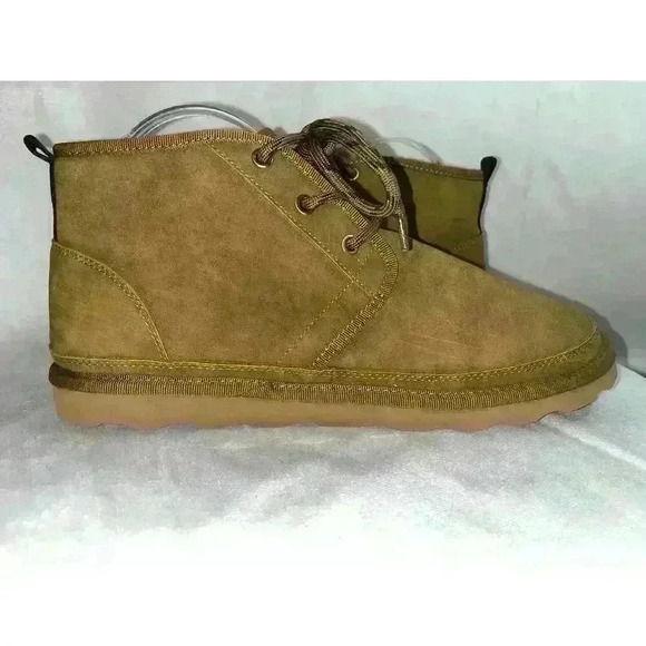 Men's Guess GMWarren-C Mid Faux Fur Lined Tan Beige Textile Upper Boot Size 10 - Picture 4 of 8